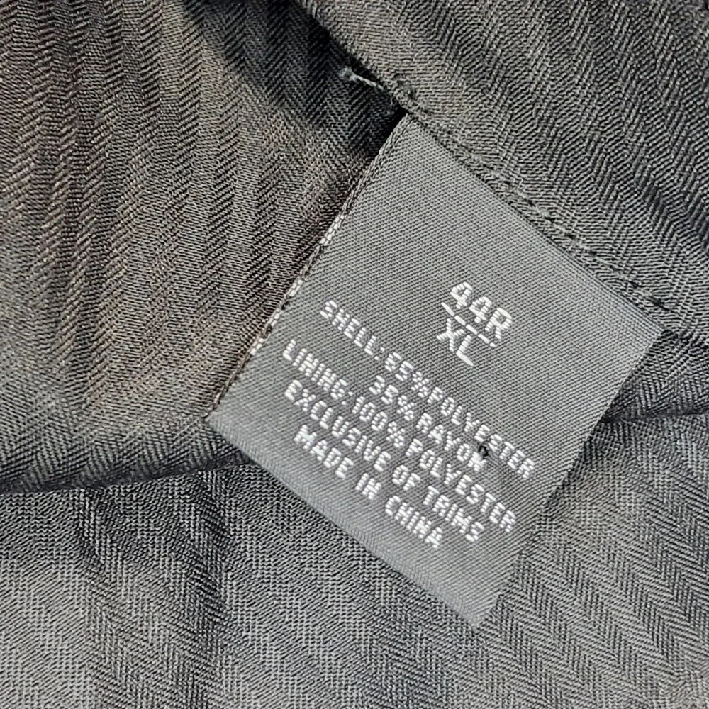 Lorenzo Bruno Mens Black Two Piece Suit Blazer Trousers 44R XL